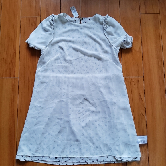 LOFT White Diamond Patterns Size 10 Dress - Picture 11 of 12